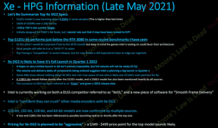 Intel Xe HPG Informationen von MLID (Ende Mai 2021)